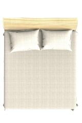 Maki Home Pamuklu Kırçıl Efektli Bej 120x200+50x70 Polycotton Tek Kişilik Lastikli Çarşaf Seti