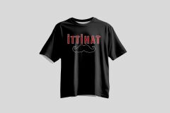 Tolga Turan Özel Seri Unisex Kısa Kollu İttihat Baskılı Siyah Tshirt