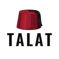 Tolga Turan Özel Seri Unisex Kısa Kollu Talat Pasa Baskılı Beyaz Tshirt