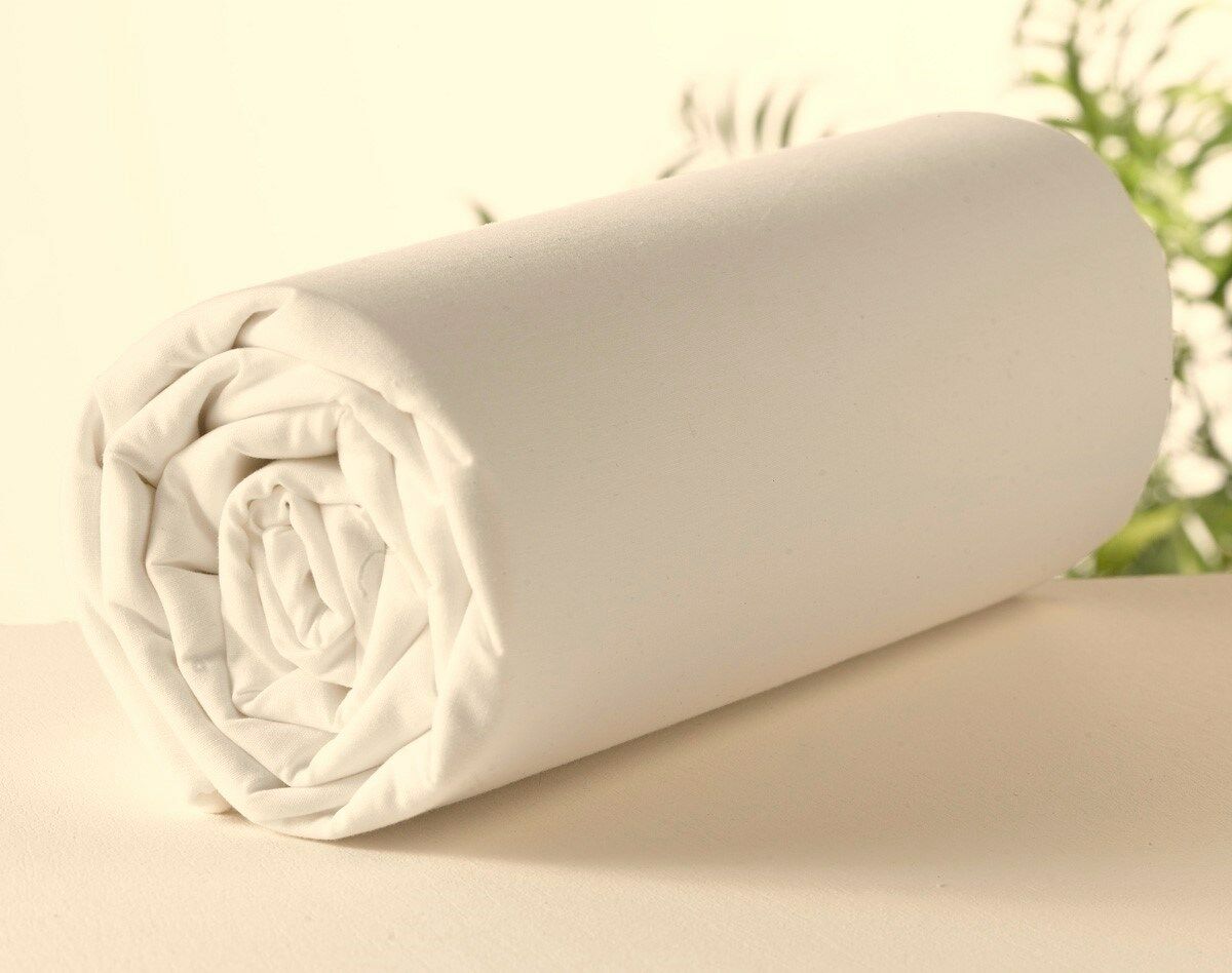 Maki Home Yüzde Yüz Pamuklu Ekru 120x200+50x70 Tek Kişilik Lastikli Çarşaf Seti