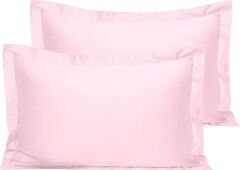 Maki Home %100 Pamuklu Volanlı Süs Dikişli Açık Pembe 2 Adet 50x70 Yastık Kılıfı