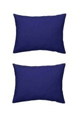 Maki %100 Pamuklu Lacivert 2 Adet 50x70 Yastık Kılıfı