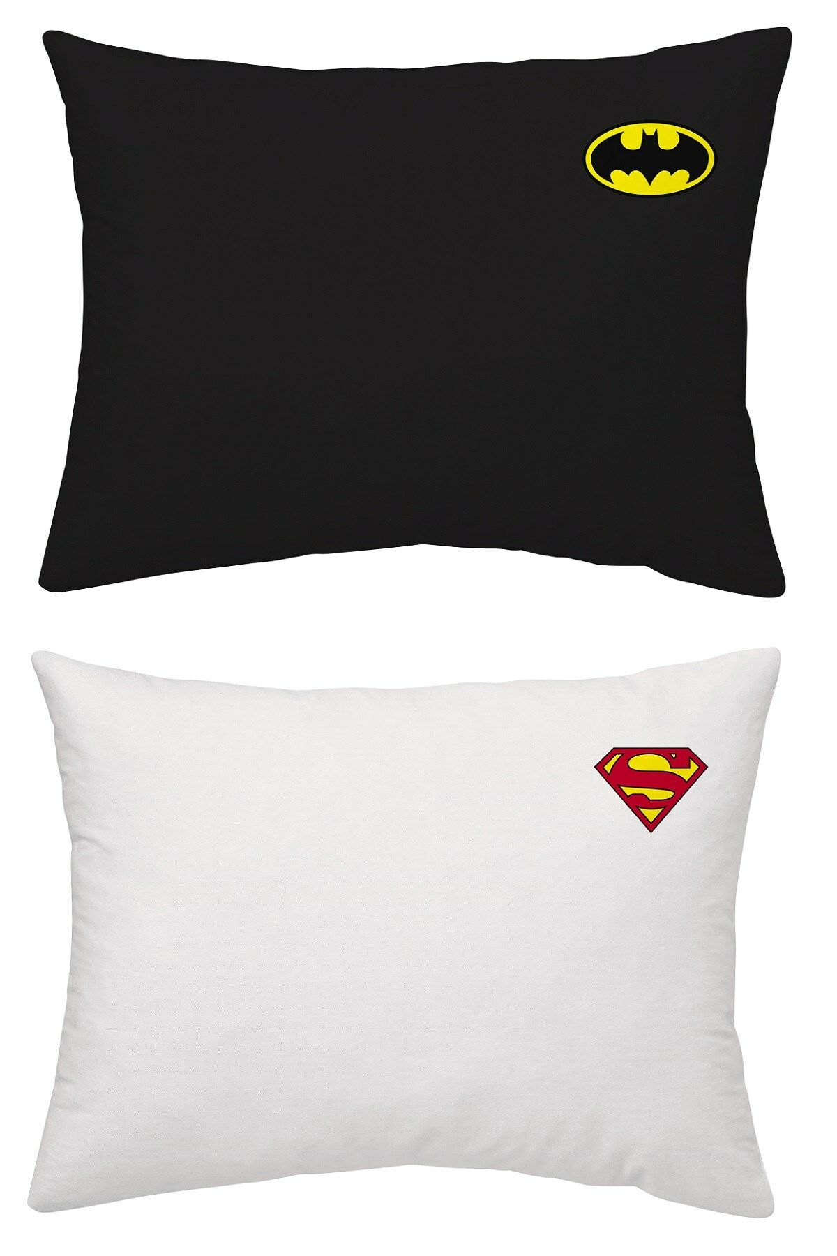 Maki Home Yüzde Yüz Pamuklu Süper Kahramanlar Batman Superman İki Adet 50x70 Yastık Kılıfı