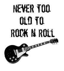 Kaliteli Penye Kadın Erkek Unisex Yetişkin Baskılı Beyaz Gri Tshirt Rock n Roll Tişört Beyaz