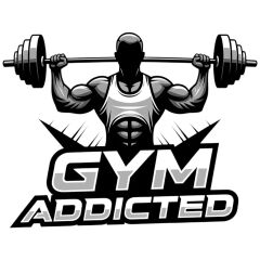 Maki Home Kadın Erkek Unisex Yetişkin Gym Fitness Addicted Baskılı Gri Tshirt