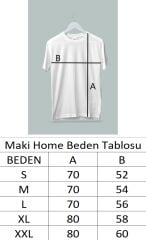 Maki Home Kadın Erkek Unisex Yetişkin Türkiye Türklerindir Baskılı Siyah Tshirt