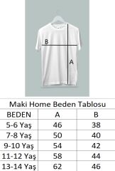 Maki Home Kız Çocuk Disney Arkadaslar Baskılı Gri Tshirt 5 6 7 8 9 10 11 12 13 14 yaş