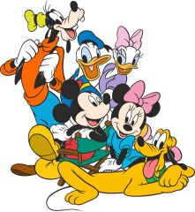 Maki Home Kız Çocuk Disney Arkadaslar Baskılı Siyah Tshirt 5 6 7 8 9 10 11 12 13 14 yaş