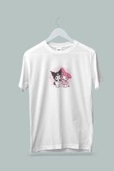 Maki Home Kız Çocuk Lilo Sticth III Baskılı Beyaz Tshirt 5 6 7 8 9 10 11 12 13 14 yaş