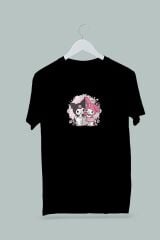 Maki Home Kız Çocuk Lilo Sticth III Baskılı Siyah Tshirt 5 6 7 8 9 10 11 12 13 14 yaş