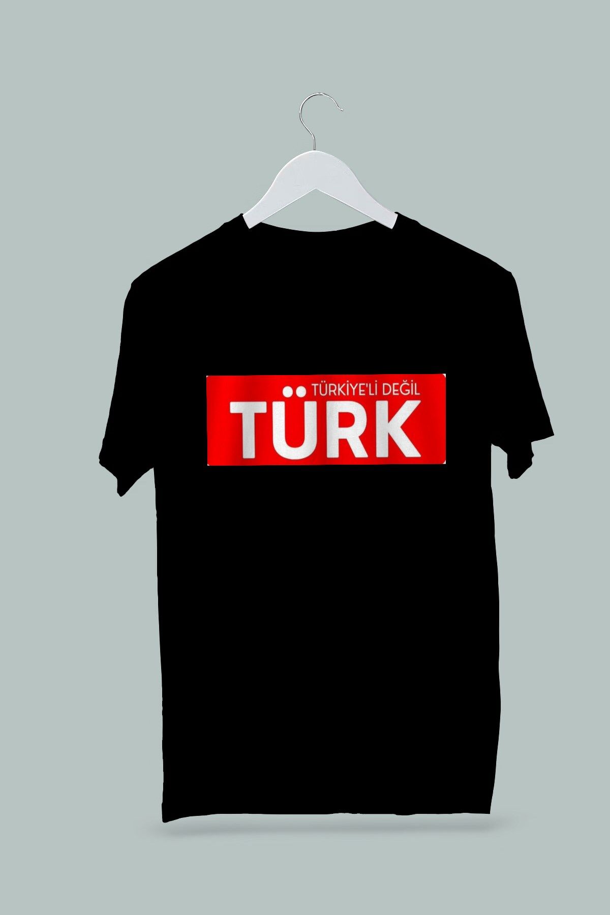Maki Home Kadın Erkek Unisex Yetişkin Türkiyeli Değil Türk Baskılı Siyah Tshirt
