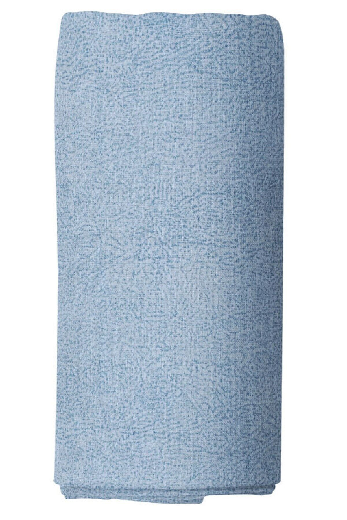 Maki Home Pamuklu Polycotton Efektli Mavi 160x200+2*(50x70) Çift Kişilik Lastikli Çarşaf Takımı