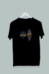 Maki Home Kadın Erkek Unisex Yetişkin Make Turks Gokturk Again II Baskılı Siyah Tshirt