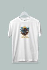 Maki Home Kadın Erkek Unisex Yetişkin Make Turks Gokturk Again I Baskılı Beyaz Tshirt